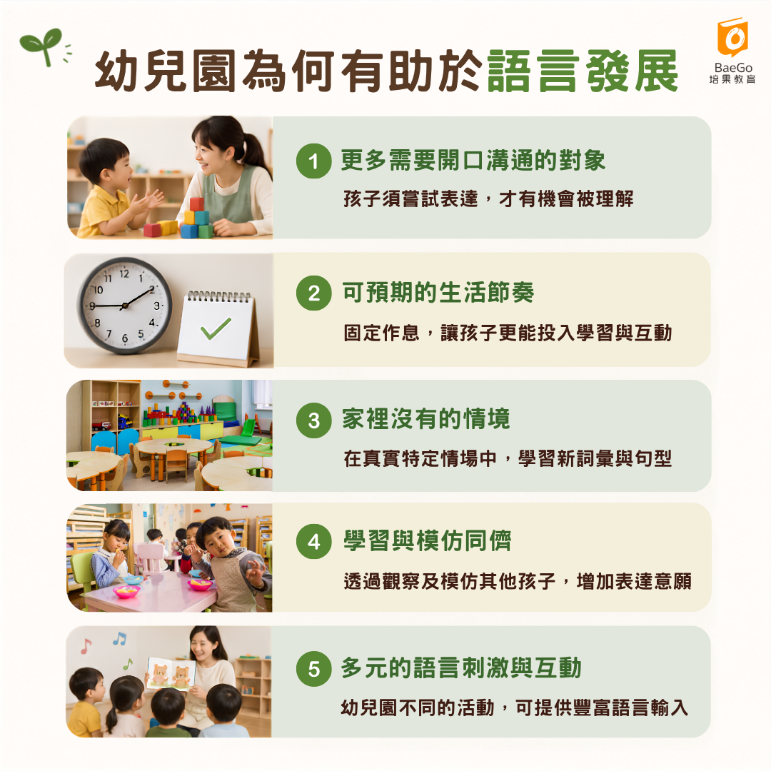 為什麼幼兒園有助於孩子語言發展?