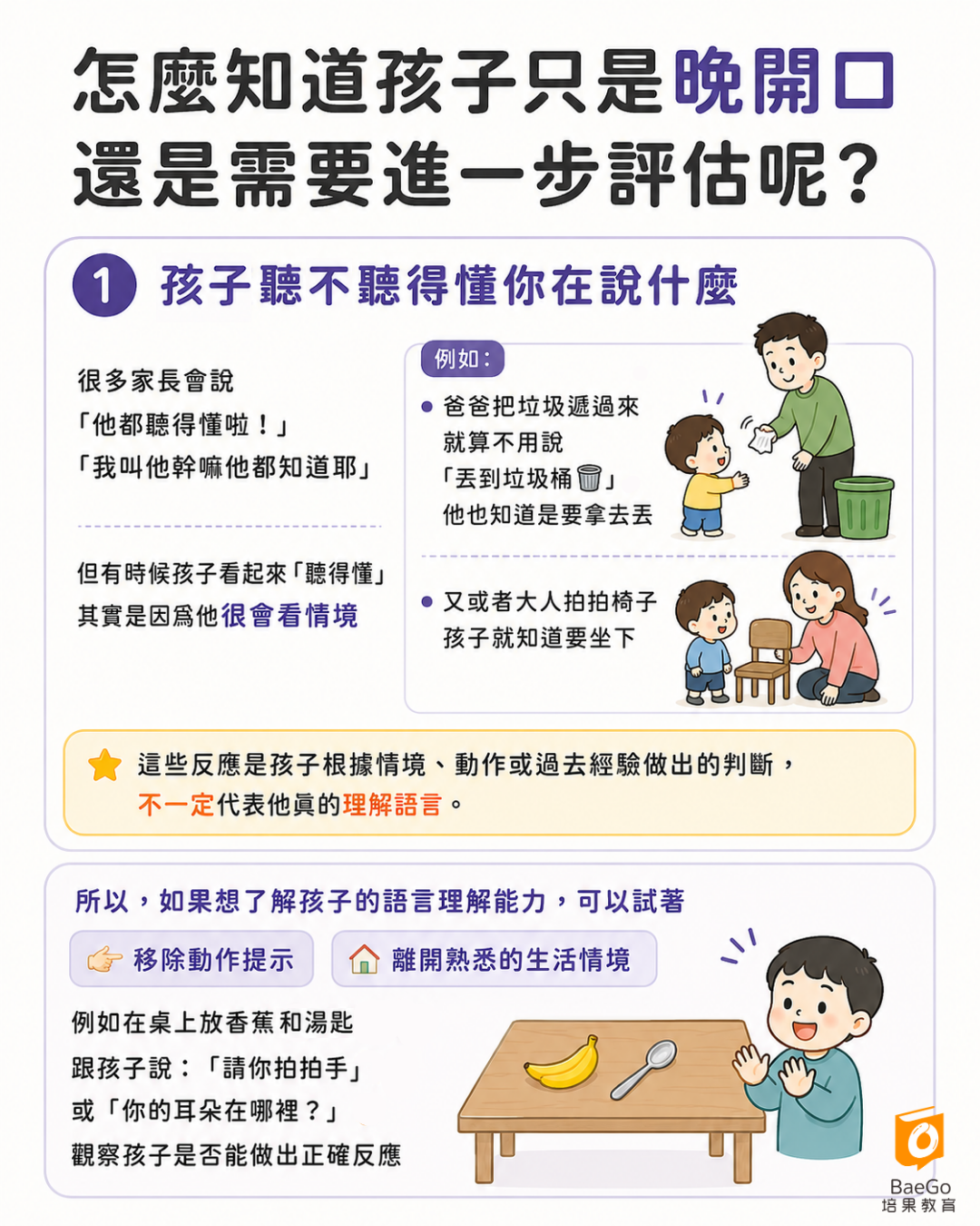 孩子聽不聽得懂你在說什麼?