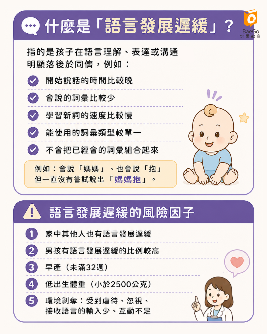 語言遲緩是什麼?語言遲緩的危險因子